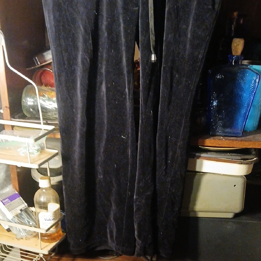 Black Lounge Pants With Drawstring - image 3